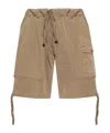 Moschino Drawstring Shorts In Brown