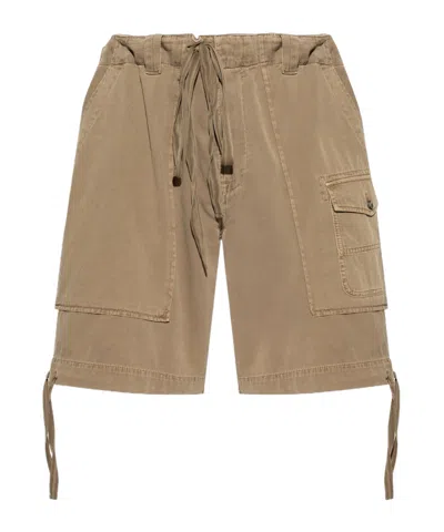MOSCHINO MOSCHINO LOGO EMBROIDERED DRAWSTRING SHORTS