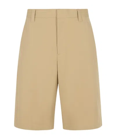 Moschino Belt-loop Shorts In Nude