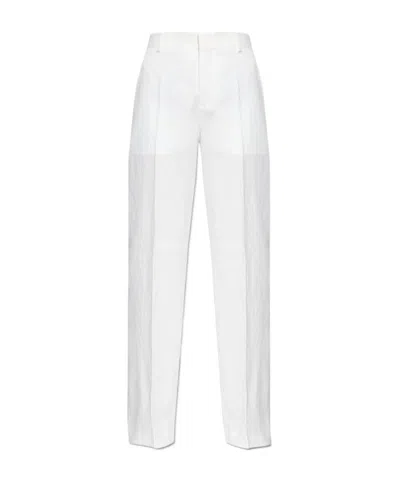 Moschino Belt Loop Track Pants In White