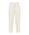Moschino Belt Loop Track Pants In White