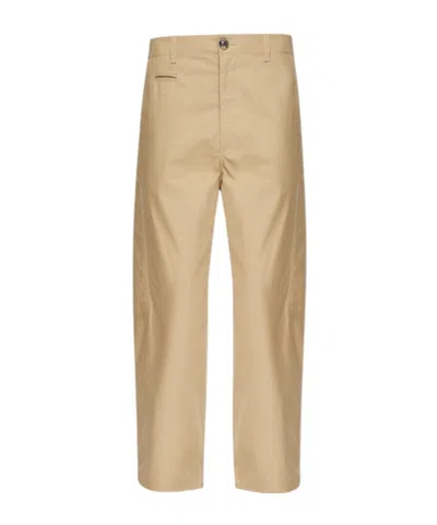 Moschino Belt Loop Trousers In Brown