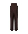 Moschino Geometric-print High-rise Trousers In Black