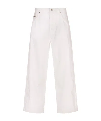 Moschino Belt Loops Slacks In White