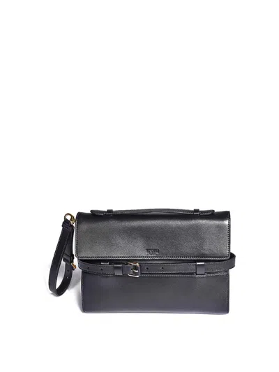 Moschino Belt Pochette In Black