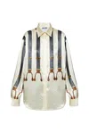 MOSCHINO MOSCHINO BELT PRINTED LONG SLEEVED SHIRT