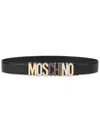 Moschino Adjustable Logo Cinrua Belt With Multi-tone Buckle