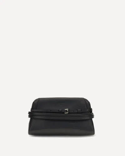 Moschino Belt-detail Clutch In Black