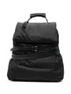 Moschino Belted Backpack In Black
