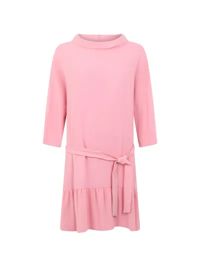 Moschino Belted Mini Dress In Pink