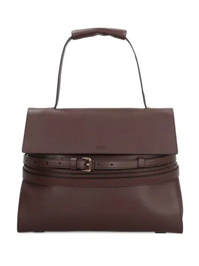 MOSCHINO BELTED TOP-HANDLE TOTE BAG