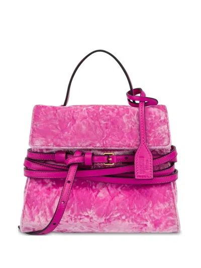 Moschino Belted Tote Bag In Pink