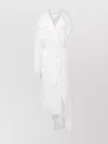 Moschino Asymmetrical Trench Coat In Stretch Poplin