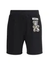 Moschino Logo Sweatpants Shorts In Multi
