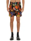 Moschino Multicolored Floral Shorts In Multi