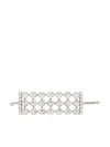 Moschino Glass Crystal-embellished Bracelet In White
