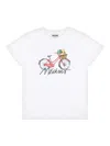 Moschino Bike-print T-shirt In White