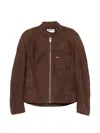 Moschino Biker Jacket In Brown
