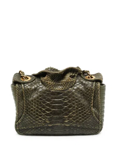 Pre-owned Moschino Biker Jacket Mini Bag In Green