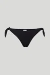 Moschino Bikini Slip Nero Con Fiocchetti  Swim In Nero