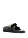 Moschino 'birky' Sabots In Black