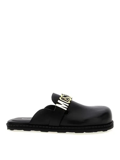 MOSCHINO CHINELAS - NEGRO