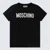 MOSCHINO BLACK AND WHITE COTTON T-SHIRT