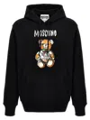 Moschino "drawn Teddy Bear" Sweatshirt In Black