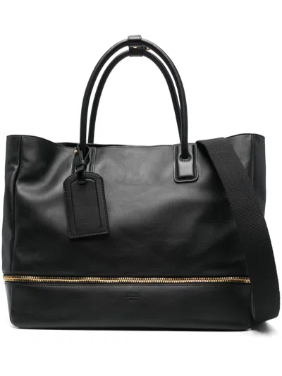 Moschino Double-handle Shoulder Bag In Black