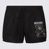 Moschino Teddy Bear Print Swim Shorts In Black