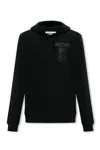 Moschino Teddy Bear-print Cotton Hoodie In Black