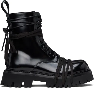 Moschino Black Biker Boots