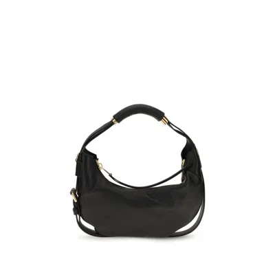 Moschino Black Calf Leather Bos Taurus Shoulder Bag