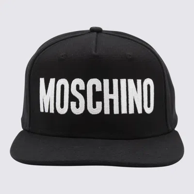 Moschino Black Cotton Hat