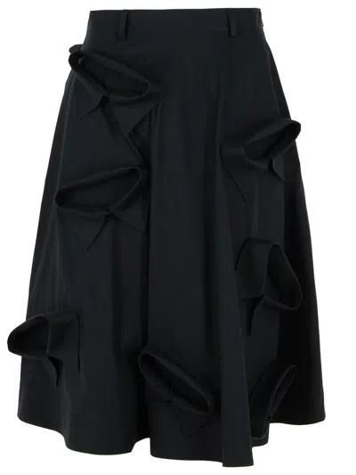 MOSCHINO MOSCHINO BLACK COTTON SKIRT