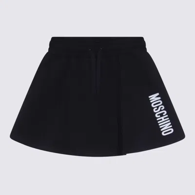 Moschino Kids' Black Cotton Skirt