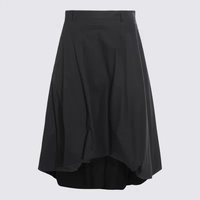 MOSCHINO BLACK COTTON SKIRT