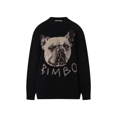 Moschino Black Roundneck Pullover