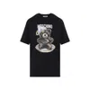 Moschino Printed Crew Neck T-shirt In Black