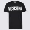 Moschino Black Cotton T-shirt In Schwarz