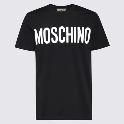 Moschino Black Cotton T-shirt In Nero