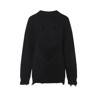 MOSCHINO BLACK CREWNECK SWEATER