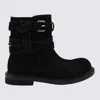Moschino Rounded Toe Ankle Boots With Side Stitching In Multi