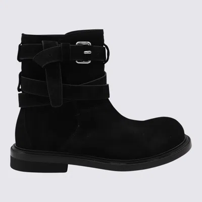 Moschino Black Leather Boots