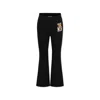 Moschino Elastic Waist Casual Pants In Black