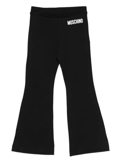 MOSCHINO Black leggings with print MOSCHINO