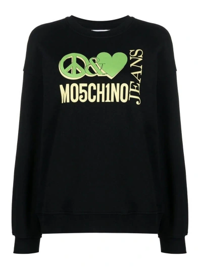 Moschino Black Logo Print T-shirt