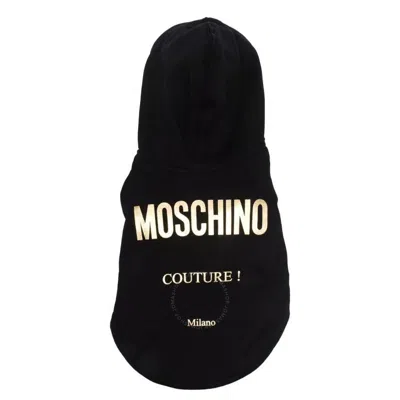Moschino Black Logo Printed Dog Hoodie