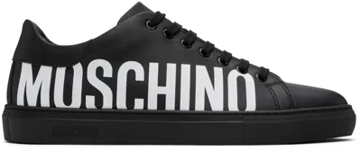 Moschino Black Logo Printed Sneakers