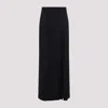 Moschino High-waisted Black Maxi Skirt With Pleated Design In Black
